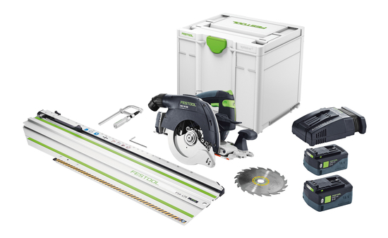 Festool Scie circulaire à capot basculant sans fil HKC 55 5,0 EBI-Set-FSK 420 F-577675