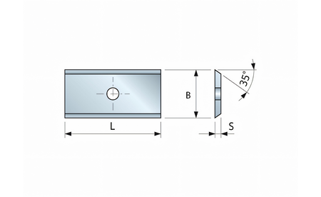 Lame réversible HM pour défonceuse 30 x 12 x 1,5 universelle FR-CG08M-EA3