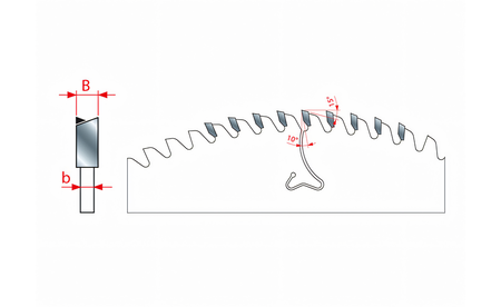 Lame de scie circulaire HM 350 x 3,45/3,0 x 30 mm, Z=108 FR-LU1I-0900 2