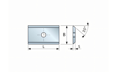 Lames réversibles HM pour défonceuse 30 x 12 x 1,5 FR-CG26M-EA3