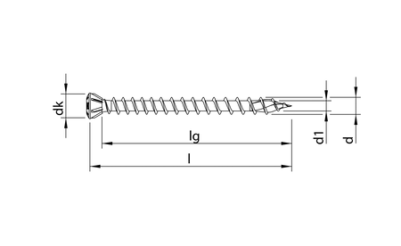 HECO-TOPIX-plus 4,5 x 50, vis pour planchers, tête fraisée bombée, T-Drive, FTV, A3K, 500 pcs. HC-60721 1