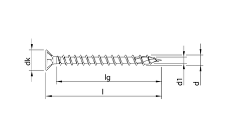 HECO-TOPIX-plus 4,5 x 40, vis de pose, tête fraisée, HECO-Drive, FTV, A3K, 500 pcs. HC-62107 1