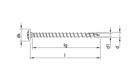 HECO-TOPIX-plus 6,0 x 60, tête ronde large, T-Drive, FTV, A3K, 100 pcs. HC-61063 1