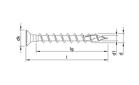 HECO-TOPIX-plus 4,5 x 40, vis pour ferrures, tête fraisée, HECO-Drive, FTV, A3K, 500 pcs. HC-60694 1