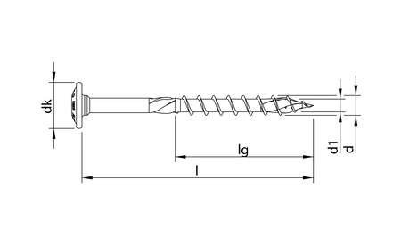 HECO-TOPIX-plus 6,0 x 120, tête ronde large, T-Drive, FP, A3K, 100 pcs. HC-61137 1