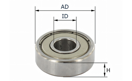 Roulement à billes D19 x d6 I-F079-00700