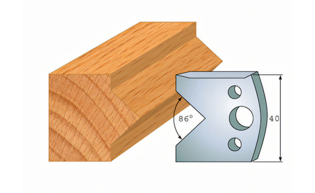 Paire de couteaux profilés 034 I-F026-034