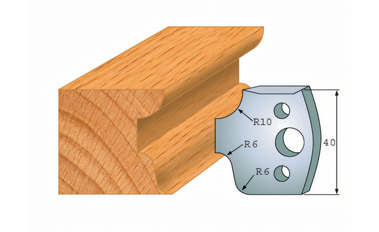 Paire de couteaux profilés 045 I-F026-045