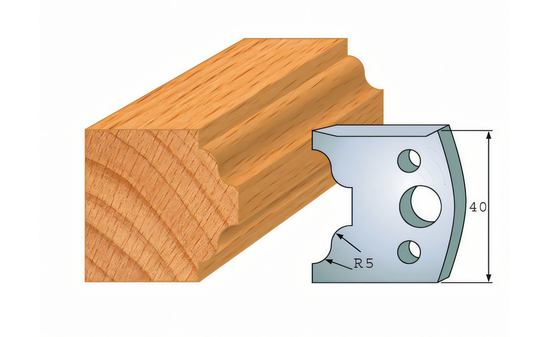 Paire de couteaux profilés 025 I-F026-025