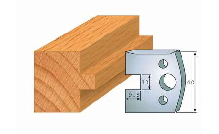 Paire de couteaux profilés 092 I-F026-092