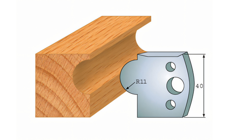 Paire de couteaux profilés 093 I-F026-093