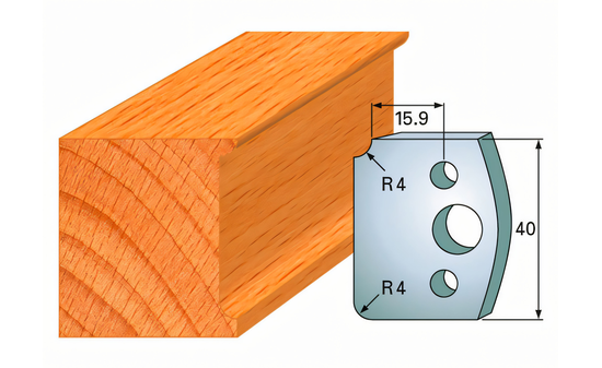 Paire de couteaux profilés 171 I-F026-171