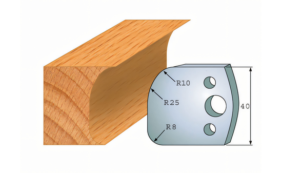 Paire de couteaux profilés 062 I-F026-062