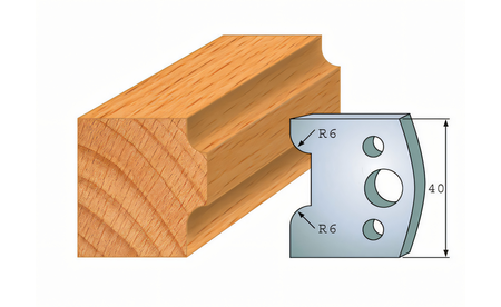 Paire de couteaux profilés 063 I-F026-063