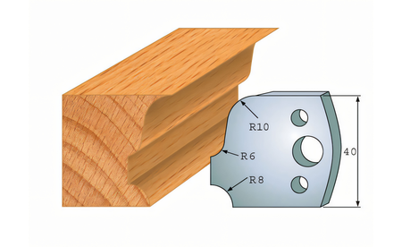 Paire de couteaux profilés 064 I-F026-064