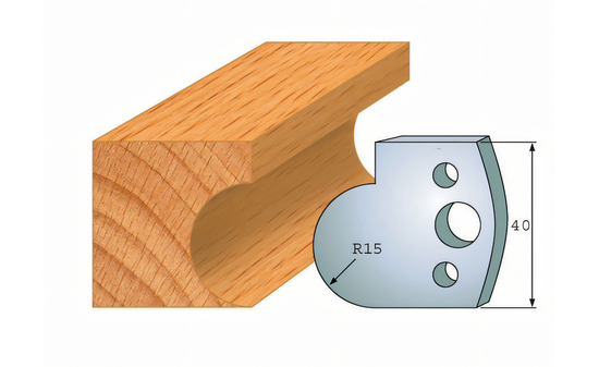 Paire de couteaux profilés 065 I-F026-065