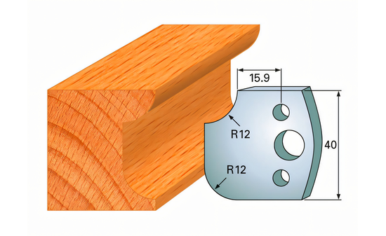 Paire de couteaux profilés 176 I-F026-176