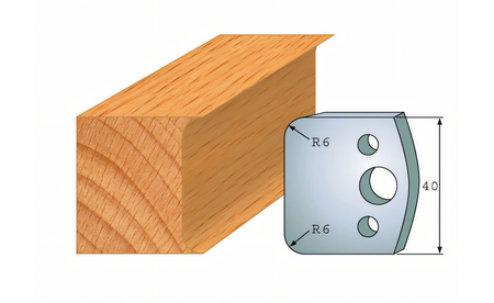 Paire de couteaux profilés 069 I-F026-069