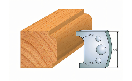 Paire de couteaux profilés 070 I-F026-070