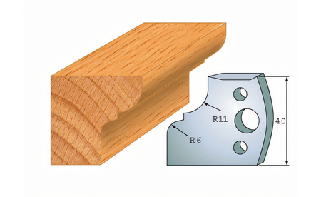 Paire de couteaux profilés 112 I-F026-112