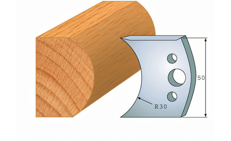 Paire de couteaux profilés 547 I-F026-547