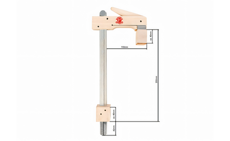 Serre-joint d'établi Adaptateur Basic Mini 250/30 KL-ABM-2530 4