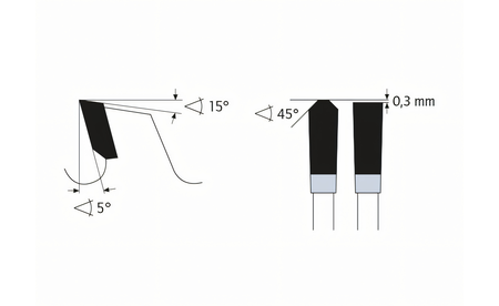 Lame de scie circulaire HM 250 x 3.2 /2.5 x 30 mm, Z=60 TFP K-111000-250-010 1