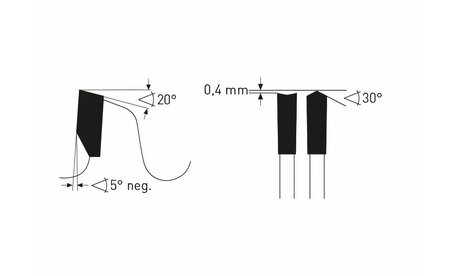 Lame de scie circulaire HM 250 x 3,2/2,2 x 30 mm, Z= 48 K-111602-250-010 1