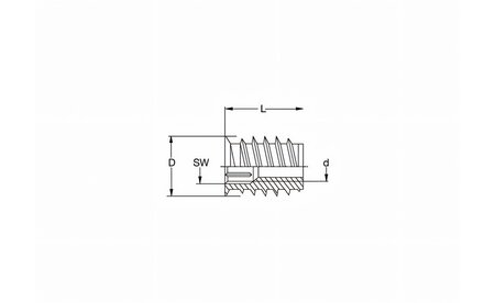 Manchon Rampa type SKD330 M8 23mm 10 pces RA-SKD330-823X10 1