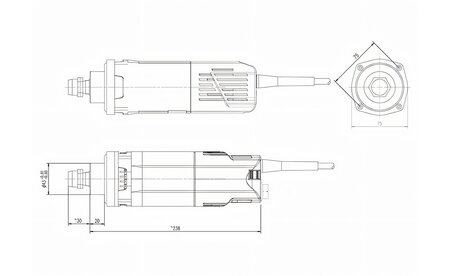 Moteur de fraisage Suhner UAK 30 RF / UK SU-06490702 2