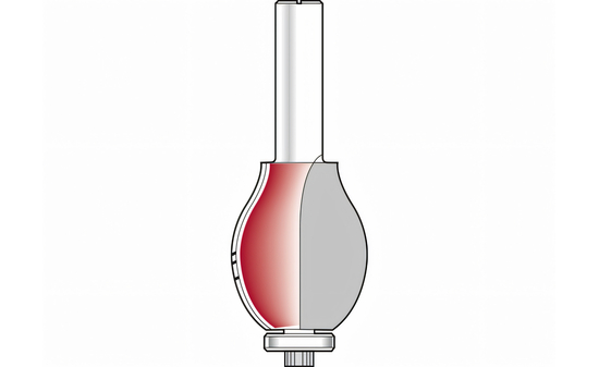 Fraises pour main courante avec rayon 28mm S12 TI-HL25-12