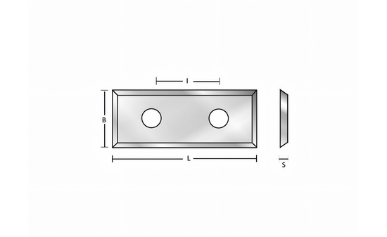 Plaquette 49.5 x 9 x 1.5 mm - Z4 TI-L509