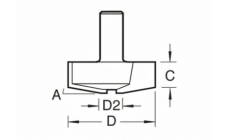 Fraise à surfacer HM Z2 T-C187X8MMTC 1