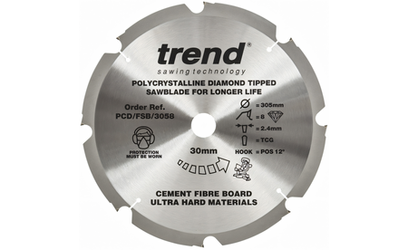 Lame de scie circulaire DIA 305x2,4/1,8x30, TFZ=8 T-PCD-FSB-3058