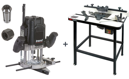 Table de fraisage WRT avec défonceuse T14EK de Trend SET-WRT-T14 18