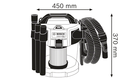 BOSCH GAS 18V-10 L Professional Aspirateur sans fil B-0-601-9C6-302 2