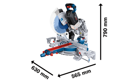 BOSCH GCM 18V-305 GDC Professional Scie à onglets sans fil BITURBO B-0-601-B43-000 2