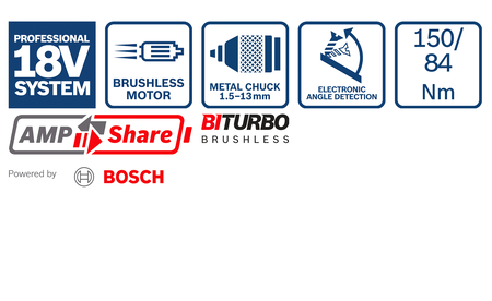 BOSCH GSB 18V-150 C Professional Perceuse-visseuse à percussion sans fil B-0-601-9J5-105 2