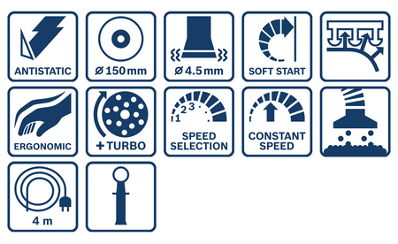 BOSCH GET 75-150 Professional Ponceuse excentrique B-0-601-257-101 3