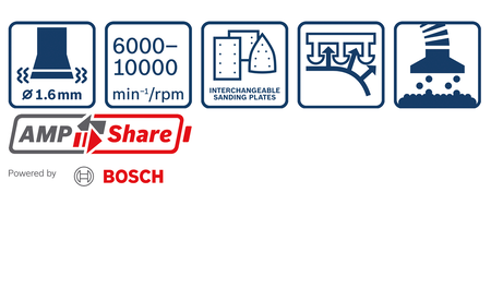 BOSCH GSS 18V-13 Professional Ponceuse orbitale sans fil B-0-601-9L0-101 2