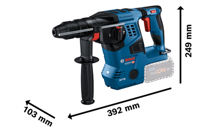 BOSCH GBH 18V-28 CF Professional Marteau perforateur sans fil avec SDS plus B-0-611-921-002 1