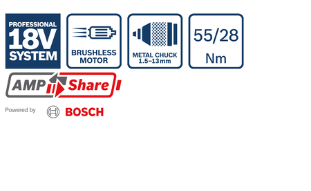 BOSCH GSR 18V-55 Professional Perceuse-visseuse sans fil B-0-601-9H5-204 3