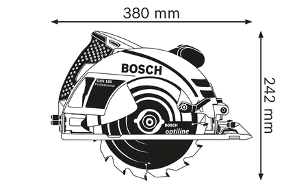 BOSCH GKS 190 Professional Scie circulaire à main B-0-601-623-000 2