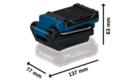 BOSCH GLI 18V-800 Professional Lampe sans fil B-0-601-443-600 1