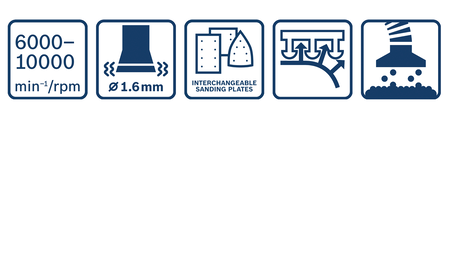 BOSCH GSS 12V-13 Professional Ponceuse orbitale sans fil B-0-601-9L0-001 2