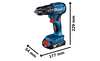 BOSCH GSB 18V-45 Professional Perceuse-visseuse à percussion sans fil B-0-601-9K3-305 1