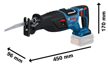 BOSCH GSA 18V-28 Professional Scie sabre sans fil BITURBO B-0-601-6C0-001 1