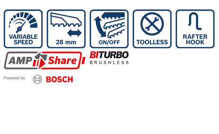 BOSCH GSA 18V-28 Professional Scie sabre sans fil BITURBO B-0-601-6C0-001 2