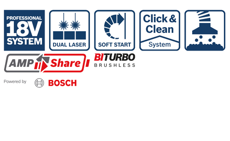 BOSCH GCM 18V-216 D Professional Scie à onglets sans fil BITURBO B-0-601-B51-000 3