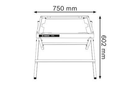 BOSCH GTA 6000 Professional Table de transport et de travail B-0-601-B24-100 2